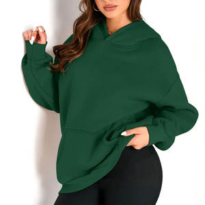 Sudaderas con Capucha y Sudaderas Lisas para Mujer con Impresión de LOGO Personalizada, 100% Algodón Terry, Estilo Holgado, de Alto Gramaje - Product Image 1