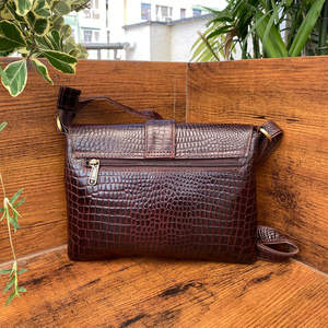 2024 nouvelle usine personnalisée pleine fleur en cuir véritable motif alligator sac à bandoulière de haute qualité dames grande capacité sacs à main - Product Image 5