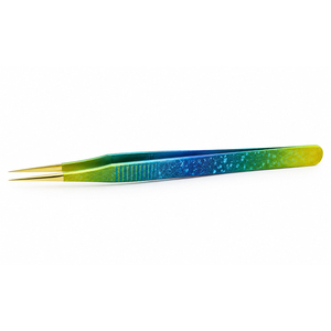 Pinzas de Acero Inoxidable de Nuevo Color para Extensión de Pestañas, Herramienta de Maquillaje Multifunción con Punta Puntiaguda para Pestañas Postizas - Product Image 1