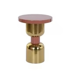 Modern Round <b>Coffee</b> <b>Table</b> with Black <b>Glass</b> Top <b>and</b> <b>Gold</b> Metal Frame Contemporary Living Room Furniture Decorative Design - Product Image 4