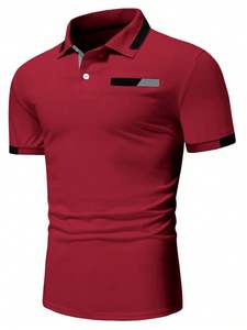 Polo de Diseño Sólido y Resistente para Hombre, Colección de Verano, Polo Básico Importado, Polo Liso en Tallas Grandes, Venta al Por Mayor - Product Image 5