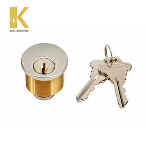 Serrure à mortaise 28 mm avec rainure pour clé SX, en acier inoxydable satiné et laiton massif, options KA KD - Product Image 3