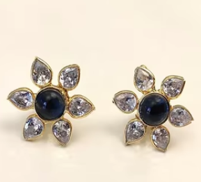 À la mode élégant Zircon diamant petites boucles d'oreilles avec plaqué or à la mode femmes élégantes boucles d'oreilles tenue de fête - Product Image 2