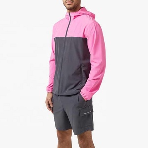 เสื้อแจ็คเก็ตแบบ Racer สีสันตัดกัน ทรง Unisex ซิป ¼  ป้องกันลม สไตล์สปอร์ต ผลิตจากโพลีเอสเตอร์ เหมาะสำหรับใส่ในฤดูใบไม้ร่วง - Product Image 2