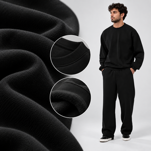 HAND MARICLES Survêtement d'hiver à capuche pour homme, 100% Coton épais, style Streetwear, Sweat-shirt et pantalon de jogging, Séchage rapide, Cordon de serrage - Product Image 4
