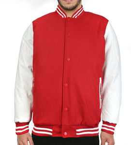 High Quality Slim Fit Wool Unisex Casual Varsity <b>Jacket</b> Stand Collar Hot Sale Windproof Professional Casual Use Front Hooded - Product Image 4
