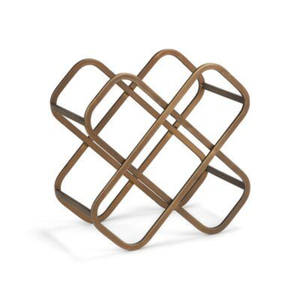 Estante para Vino de Madera Gris Vintage para 8 Botellas, Diseño Geométrico de Diamante, Organizador de Almacenamiento de Vino Independiente para Encimera o Mesa - Product Image 2