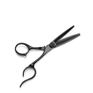 Tijeras profesionales para entresacar el cabello, 28 dientes, punta afilada, acero inoxidable, ligeras, reutilizables, mango largo, para diestros - Product Image 3