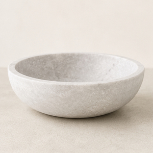 Vente en gros de bols en pierre naturelle blanche modernes, faits à la main, décoratifs, en marbre, pour fruits, salades, centre de table pour la maison, l'hôtel, la décoration de table - Product Image 3