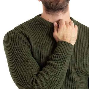 New Fashion Casual Long Sleeve Jacquard Knitted Oversized Pullover Unisex Sweater Knit Men's Winter High Quality OEM Service - Product Image 3