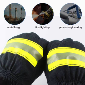 Guantes de Bombero Resistentes al Agua, al Fuego y al Desgaste, de Cuero Vacuno, Antideslizantes, Duraderos y Ecológicos - Product Image 2