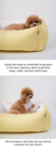 Cama Refrigerante para Perros y Gatos, Rectangular, Amarilla, de Poliéster y Algodón, Transpirable, para Verano, con Inserto de Gel Refrigerante, Lavable a Mano - Product Image 3