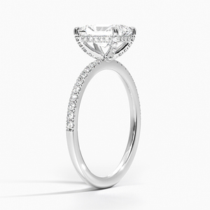 Anillo BOJ 095 con Corte Radiante, Plata 925, Engaste de Puntas con Halo, Anillo Solitario con Diamante de 2ct, Color D, VVS1, Moissanita, Certificado GRA - Product Image 2