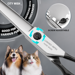 Pet Grooming <b>Scissors</b> Set <b>Dog</b> Hair Cutting Tools With Case Professional <b>Dog</b> Grooming <b>Scissors</b> With Comfortable Grip Handle - Product Image 4