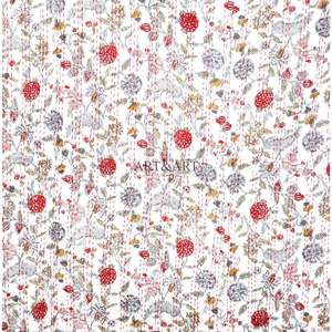Couvre-lit Kantha fait main ART&ART, best-seller, 100% coton, imprimé à la main, motif floral, poids du tissu 220g, pour femmes - Product Image 2