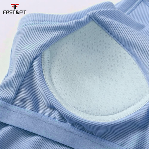Unique Design OEM Service Latest Style Bra Padded Tank <b>Top</b> with Built-in Bra Straps Knitted 100% Cotton Breathable Crop <b>Top</b> - Product Image 3