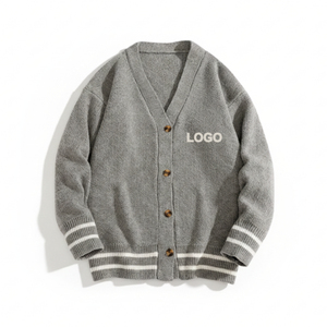 Pulls et cardigans décontractés à col en V, manches longues, vert et blanc, personnalisables en taille et logo, pour les sororités et les fraternités universitaires - Product Image 3