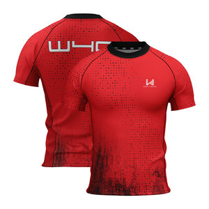 Sublimated <b>Men's</b> O Neck Gym Muscle <b>Shirt</b> Short Sleeve Custom Leisure Top Moisture Wicking Quick Dry Athletic Sportswear - Product Image 1