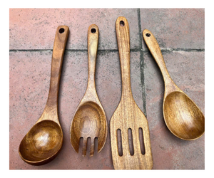 Wooden Set <b>Spoon</b> Vintage Design Custom Engraving OEM Factory Production - Product Image 1