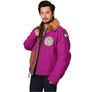 Veste de sport décontractée rétro de style américain pour hommes, 100% coton, tissage épais, broderie, coupe ajustée, automne, service OEM - Product Image 3