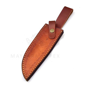 Nueva Edición Cuchillo de Caza de Acero de Damasco de 12 pulgadas Hecho a Mano con Mango de Hueso de Camello Grabado, Cuchillo Bowie de Acero de Damasco Forjado a Mano - Product Image 6