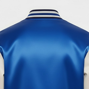Chaqueta universitaria de béisbol satinada para hombre, recién llegada, del mejor fabricante y proveedor, talla adulta, chaqueta universitaria satinada de invierno. - Product Image 4