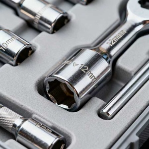 32-Mảnh Cao Cấp Chrome Vanadi Thép Tay Hoạt Động OEM Ổ Cắm Cờ Lê Kết Hợp Thiết Lập 3-Năm Bảo Hành Cho Sửa Chữa Xe - Product Image 3