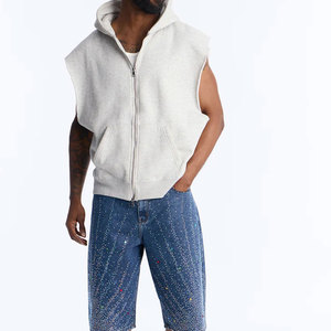 Shorts en jean baggy pour hommes, design personnalisé, shorts en denim streetwear, fabricant de shorts baggy en jean - Product Image 2