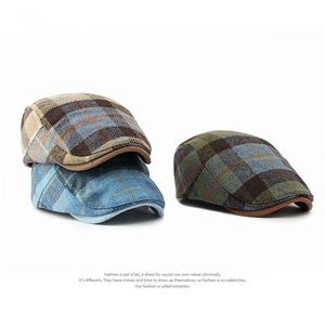 Casquette plate de sport personnalisée avec étiquette privée, en toile, style Ivy, vente en gros en usine, patch en cuir personnalisé, unisexe, qualité supérieure - Product Image 6