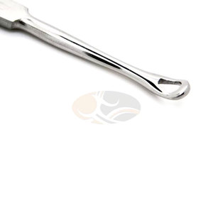 JACKBILLY ขายส่งเครื่องมือขูดหูชนิดสแตนเลสแบบใช้มือสำหรับรักษาอาการ Chalazion # เครื่องมือผ่าตัดหู คอ จมูก แบบโค้ง 1 ชิ้น ขนาด 1.8 มม. ความแม่นยำสูง - Product Image 4