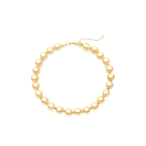 Gold Pearl Designer Short Necklace Set for Girls Wedding - Product Image 2