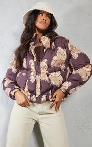 Veste d'hiver courte pour femmes OEM longue longueur doublure en nylon léger rembourrage en coton manteau sexy bouton impression sublimée taille XL - Product Image 5