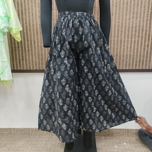 Vestido de Verano para Mujer, Estampado Floral Azul, Estilo Bohemio, Hindú, Étnico, Festivo, Natural, Lavable, de Algodón, con Corte Amplio y Escalonado - Product Image 1