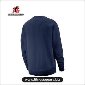 เสื้อสเวตเชิ้ตผู้ชายแบบสวมหัวรุ่นใหม่ล่าสุด ผ้าฟลีซคอตตอน 100% สีพื้น สวมใส่สบาย ระบายอากาศได้ดี เป็นมิตรต่อสิ่งแวดล้อม สามารถสั่งทำลายพิมพ์ด้านหน้าได้ - Product Image 2