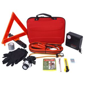 Kit di Emergenza per Auto con Compressore d'Aria Portatile, Set di Attrezzi di Emergenza per Auto - Product Image 1