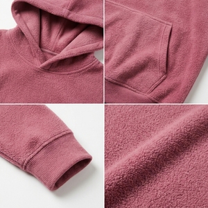 Custom Logo Puller Fleece Hoodie Set Men's Winter Warm 2 Piece <b>Tracksuit</b> OEM/ODM Service - Product Image 4