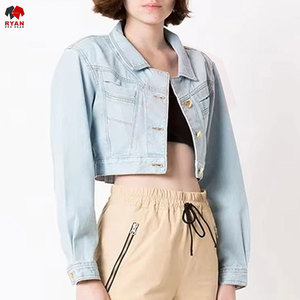 Ryan Pro Gear <b>Customized</b> <b>Denim</b> <b>Jacket</b> For Women Breathable and Comfortable Fabric with <b>Customized</b> Logo OEM Design - Product Image 3