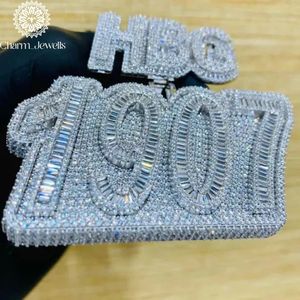 Charm_Jewells 925 Silver Moissanite Number Charm Pendant 1907 Rhodium Plated Luxury Unisex <b>Gift</b> - Product Image 2