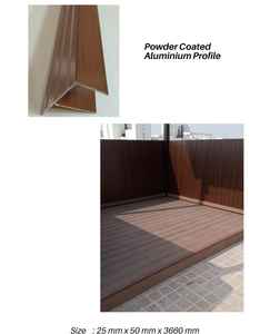 Nouveau revêtement de terrasse extérieur en WPC brun de luxe Vision |   Revêtement de sol composite à texture bois artisanale |   Décoration de jardin haut de gamme - Product Image 3