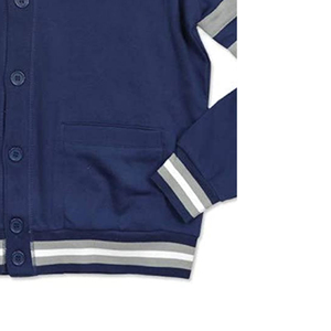 Cárdigan Unisex de Lana Acrílica de Alta Calidad con Parches Bordados Personalizados, Estilo Casual Griego para la Universidad, Invierno, con Apliques Frontales - Product Image 4