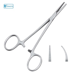 Pinza hemostática Halsted de punta fina, instrumento quirúrgico de precisión para sujetar pequeños vasos sanguíneos, con certificación CE ISO. - Product Image 1