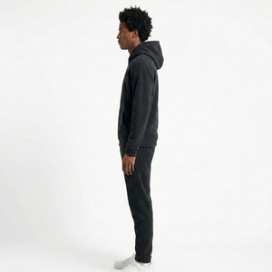 Ensemble de survêtement 2 pièces pour homme : sweat à capuche et pantalon de jogging en polaire – Confortable, décontracté, personnalisable, OEM, vente en gros, fabricant - Product Image 3