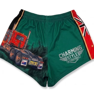 Pantalones Cortos de Playa Unisex Personalizados con Logotipo, Diseño Tricolor, Último Modelo 2025 - Product Image 1