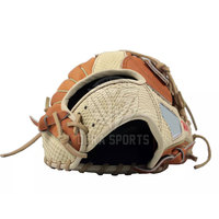 Guantes de Béisbol para Adultos con Palma de Cuero Suave, Costuras Resistentes y Correa de Muñeca Ajustable para Entrenamiento de Béisbol al Aire Libre