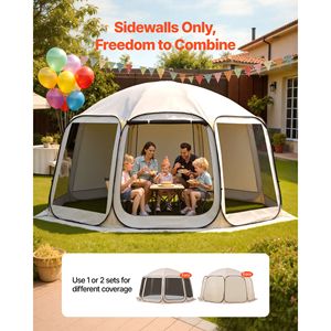 Tenda Parasole 15 x 13,8 ft, Copertura in Tessuto Oxford 300D con Rivestimento Argento, Accessori per Tende per Protezione Solare 5,51 x 5,25 - Product Image 6