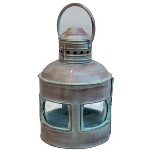 Farol Náutico de Metal y Vidrio Transparente de Cuatro Lados, Iluminación Decorativa Antigua, Elegante y Hecha a Mano de Alta Calidad - Product Image 1