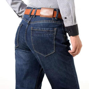 OARH INT INDUSTRY Jeans de Hombre de Pierna Recta, Lavado Oscuro, Cintura Media, Corte Regular, Algodón Denim, Estilo Casual Urbano, Color Sólido, Ecológico - Product Image 2