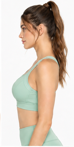 Sujetador Deportivo de Secado Rápido para Mujer, Sin Costuras, para Yoga, Fitness, Gimnasio, Top Corto, de Alto Impacto, Acolchado, Elástico, con Soporte, para Correr - Product Image 2
