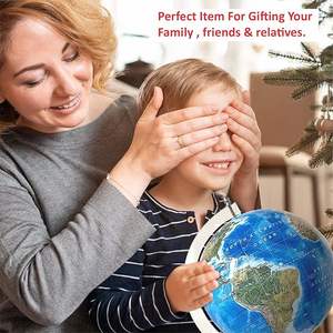 Globo terráqueo de escritorio elegante y de primera calidad con soporte, perfecto para el aprendizaje de los niños, el estudio de los estudiantes y la decoración del hogar. - Product Image 3