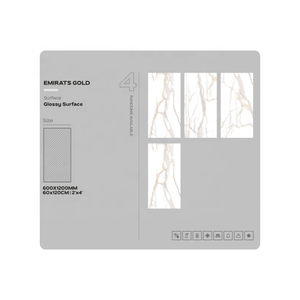 Azulejos blancos de la colección Glossy, azulejos pulidos y esmaltados de 60x120, azulejos de porcelana de gran formato para pisos y paredes, suministro directo de fábrica. - Product Image 2